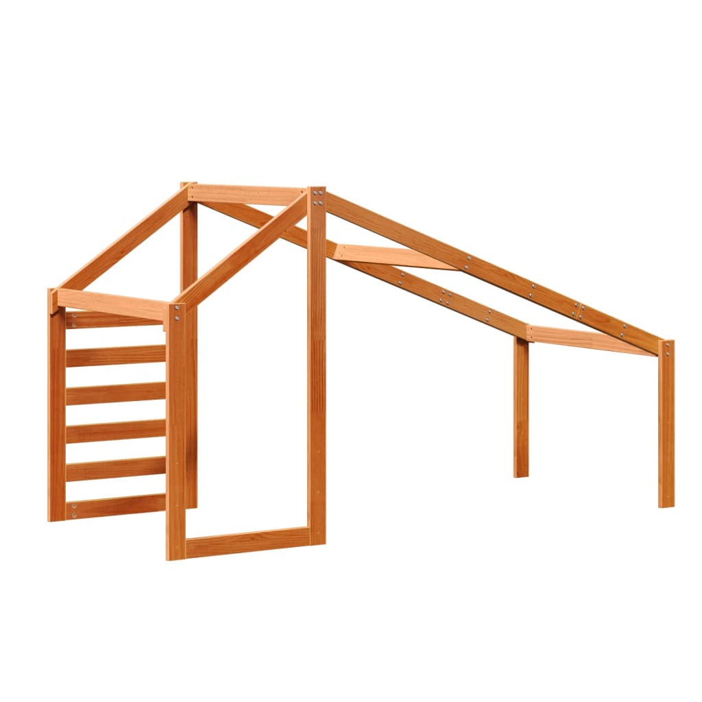 Střecha Na Dětskou Postel Hnědá Masivní Borovice