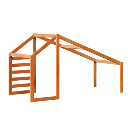 Střecha Na Dětskou Postel Hnědá Masivní Borovice