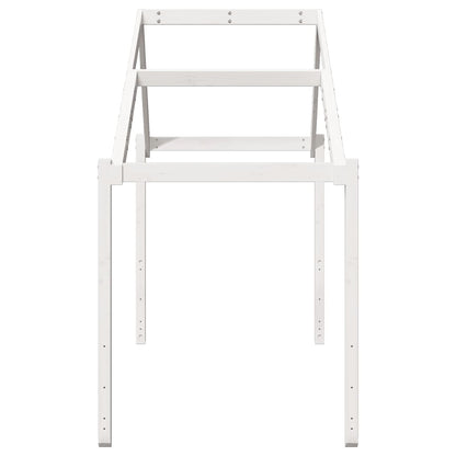 Střecha Na Dětskou Postel Bílá 203X80,5X142 Cm Masivní Borovice