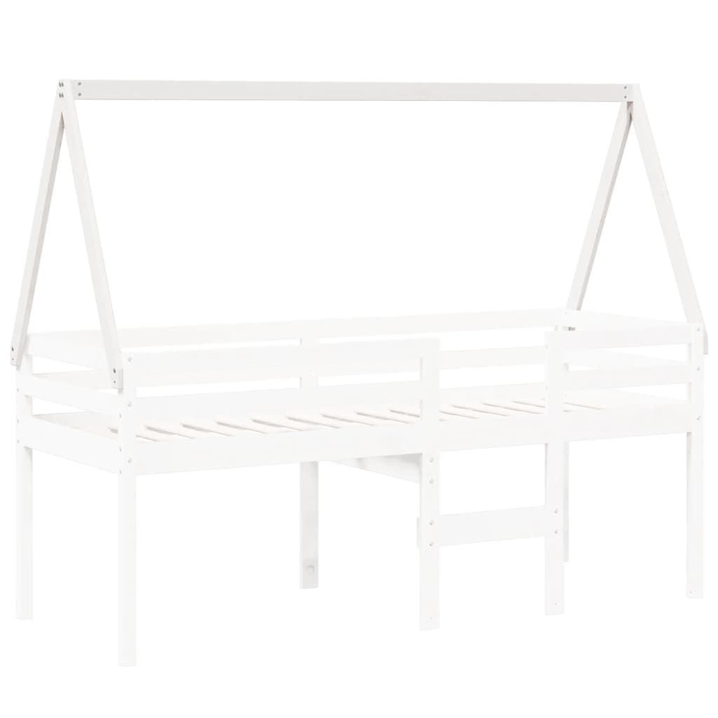 Střecha Na Dětskou Postel Bílá 209 X 85,5 X 88 Cm Borové Dřevo