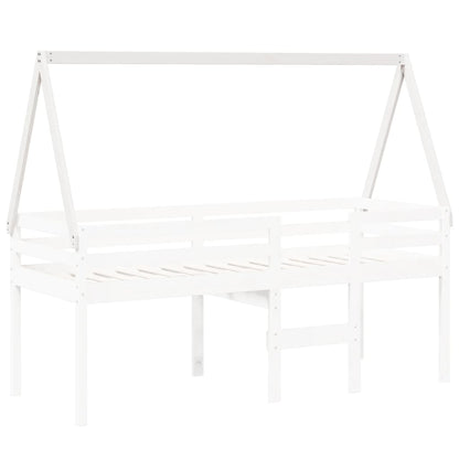 Střecha Na Dětskou Postel Bílá 209 X 85,5 X 88 Cm Borové Dřevo
