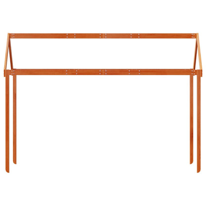 Střecha Na Dětskou Postel Hnědá 217X95,5X159 Cm Borové Dřevo