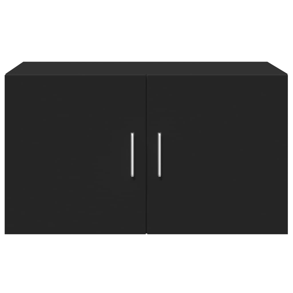 Nástěnná Skříňka Černá 70 X 42,5 X 40 Cm Kompozitní Dřevo