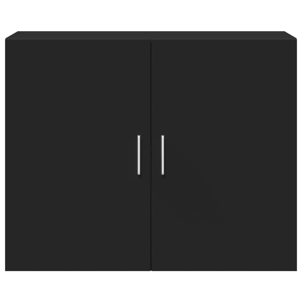 Nástěnná Skříňka Černá 80 X 42,5 X 40 Cm Kompozitní Dřevo