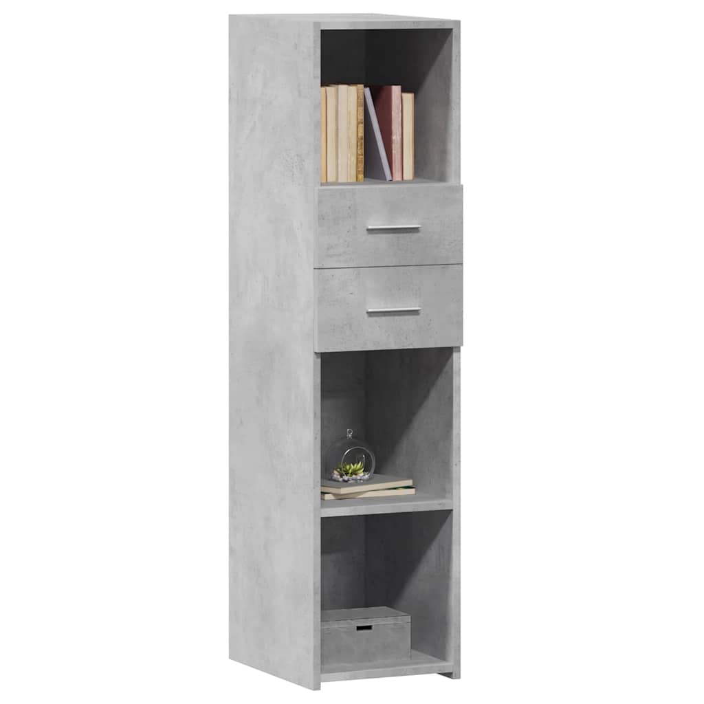 Skříň Highboard Betonově Šedá 30X42,5X124 Cm Kompozitní Dřevo