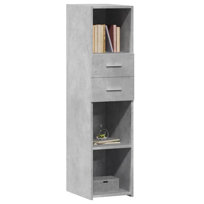 Skříň Highboard Betonově Šedá 30X42,5X124 Cm Kompozitní Dřevo
