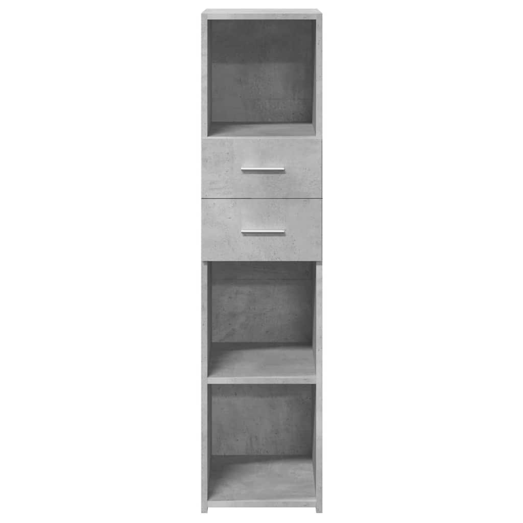 Skříň Highboard Betonově Šedá 30X42,5X124 Cm Kompozitní Dřevo