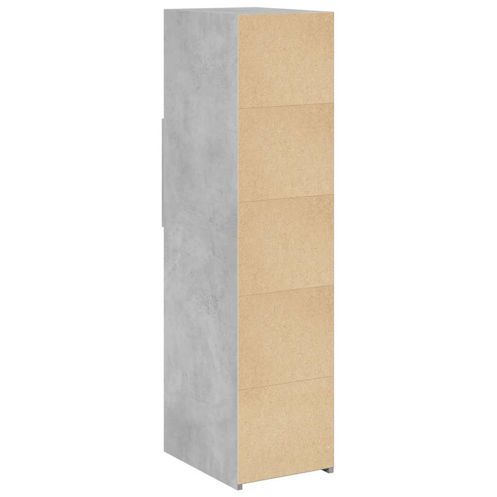 Skříň Highboard Betonově Šedá 30X42,5X124 Cm Kompozitní Dřevo