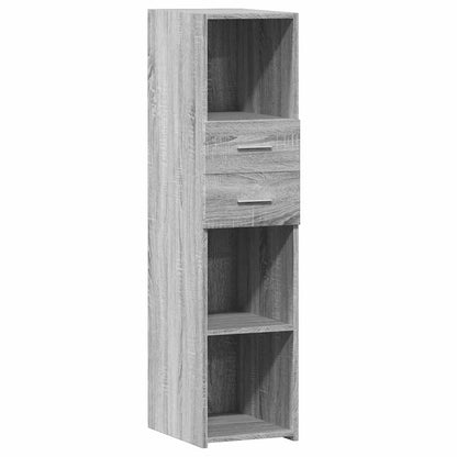 Skříň Highboard Šedá Sonoma 30 X 42,5 X 124 Cm Kompozitní Dřevo