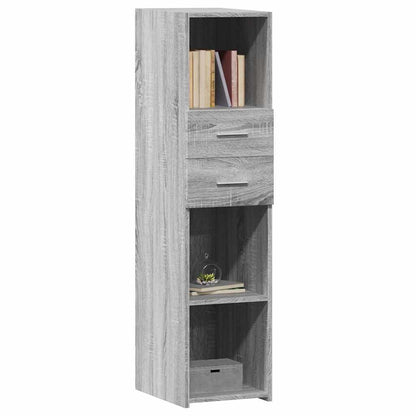 Skříň Highboard Šedá Sonoma 30 X 42,5 X 124 Cm Kompozitní Dřevo