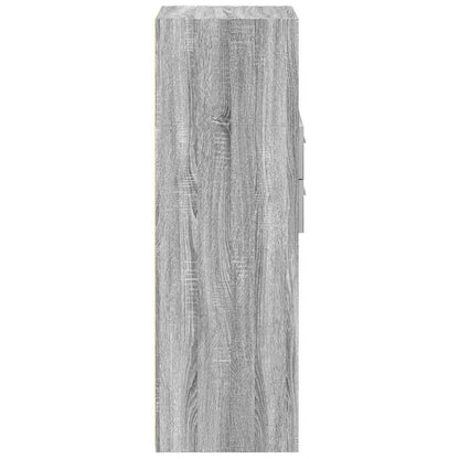 Skříň Highboard Šedá Sonoma 30 X 42,5 X 124 Cm Kompozitní Dřevo