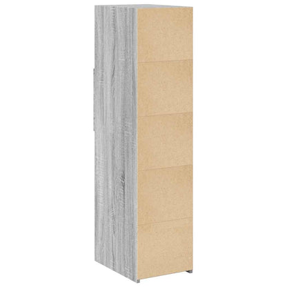 Skříň Highboard Šedá Sonoma 30 X 42,5 X 124 Cm Kompozitní Dřevo