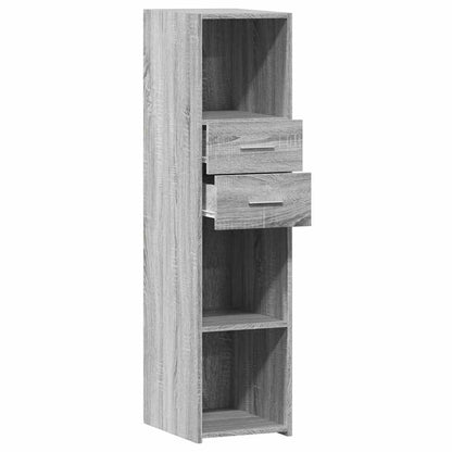 Skříň Highboard Šedá Sonoma 30 X 42,5 X 124 Cm Kompozitní Dřevo