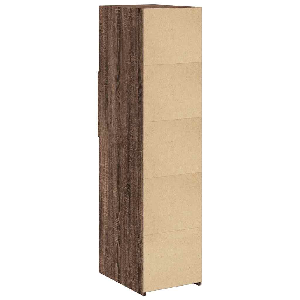 Skříň Highboard 30 X 42,5 X 124 Cm Kompozitní Dřevo