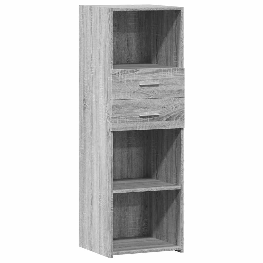 Skříň Highboard Šedá Sonoma 40 X 42,5 X 124 Cm Kompozitní Dřevo