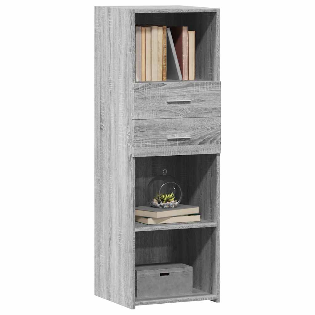 Skříň Highboard Šedá Sonoma 40 X 42,5 X 124 Cm Kompozitní Dřevo