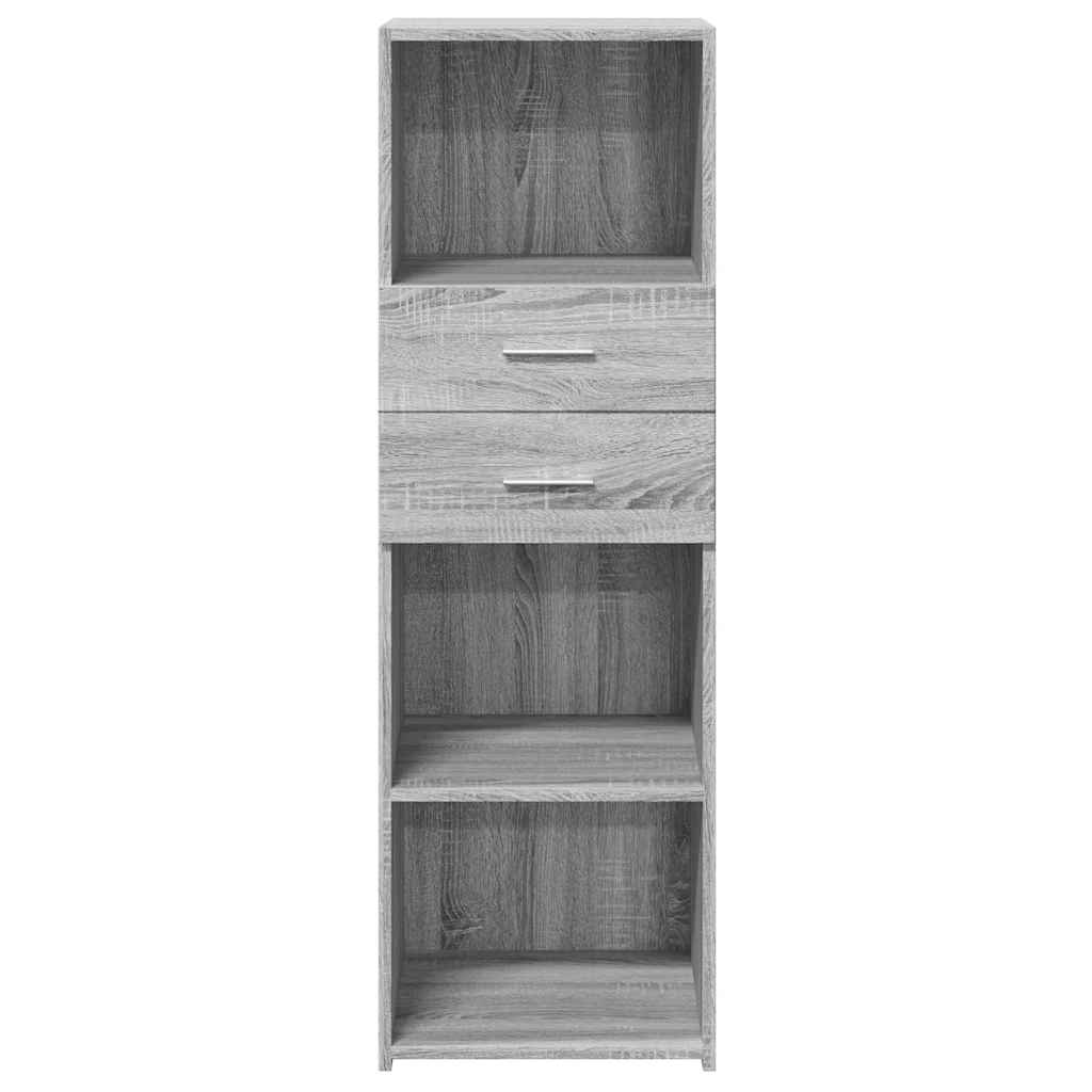Skříň Highboard Šedá Sonoma 40 X 42,5 X 124 Cm Kompozitní Dřevo
