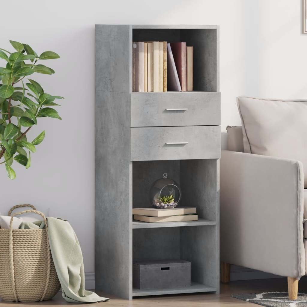 Skříň Highboard 45 X 42,5 X 124 Cm Kompozitní Dřevo