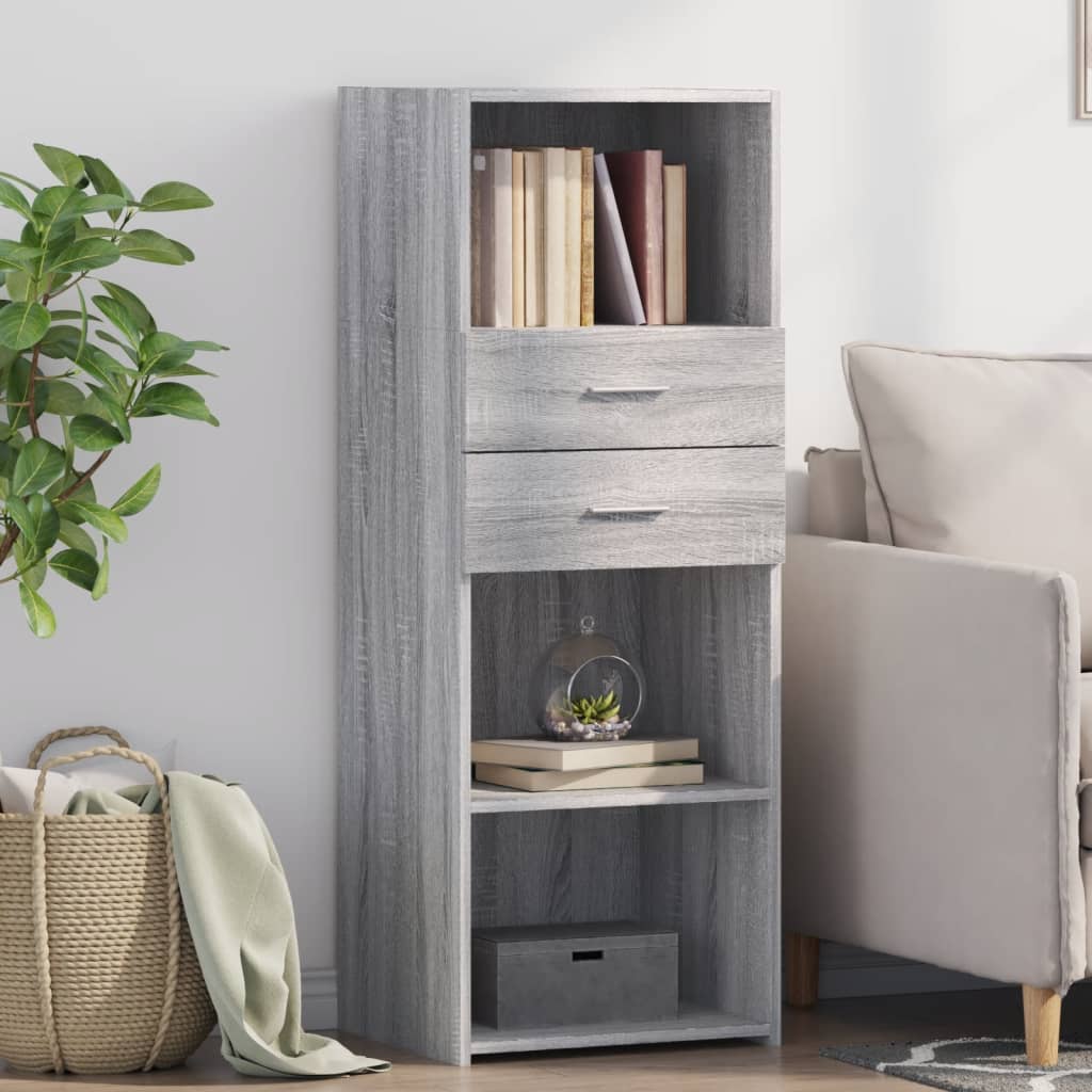 Skříň Highboard 45 X 42,5 X 124 Cm Kompozitní Dřevo