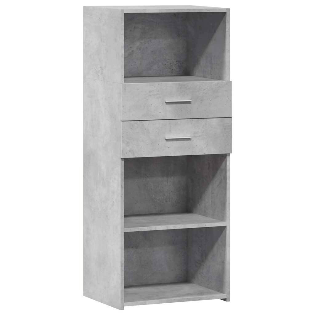 Skříň Highboard Betonově Šedá 50 X 42,5 X 124 Kompozitní Dřevo