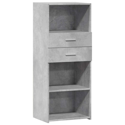Skříň Highboard Betonově Šedá 50 X 42,5 X 124 Kompozitní Dřevo