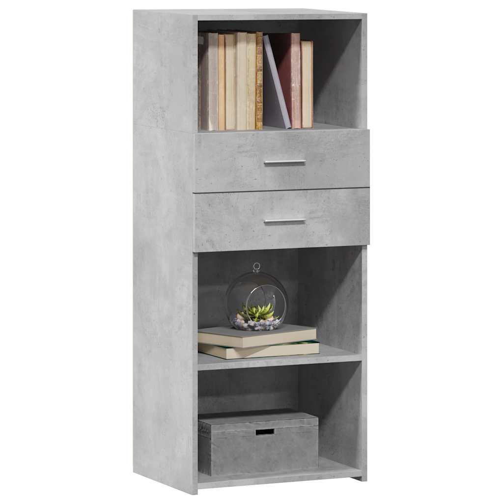 Skříň Highboard Betonově Šedá 50 X 42,5 X 124 Kompozitní Dřevo