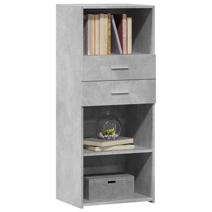 Skříň Highboard Betonově Šedá 50 X 42,5 X 124 Kompozitní Dřevo