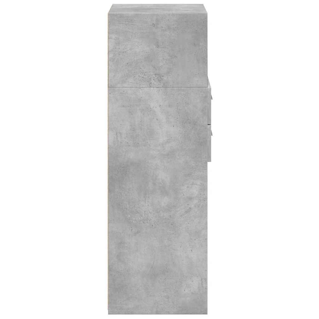 Skříň Highboard Betonově Šedá 50 X 42,5 X 124 Kompozitní Dřevo