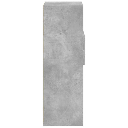 Skříň Highboard Betonově Šedá 50 X 42,5 X 124 Kompozitní Dřevo