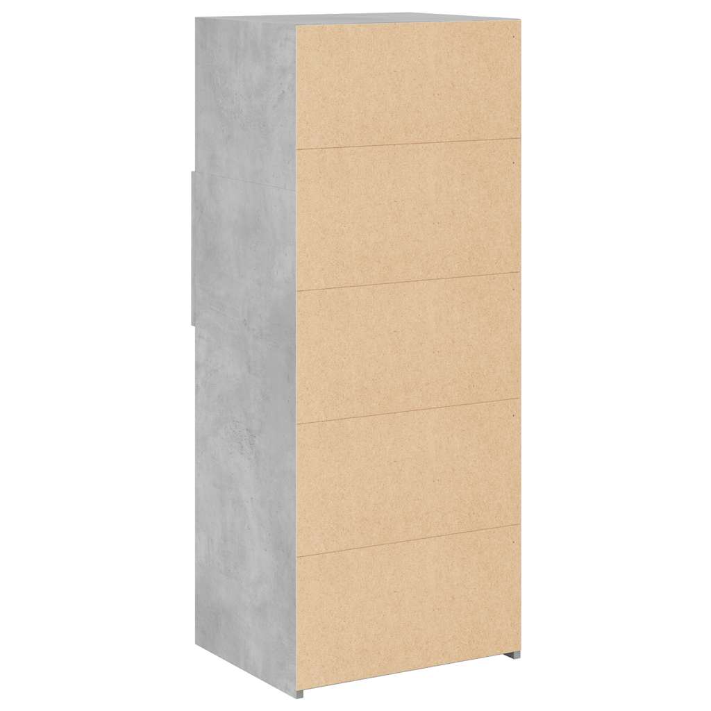 Skříň Highboard Betonově Šedá 50 X 42,5 X 124 Kompozitní Dřevo