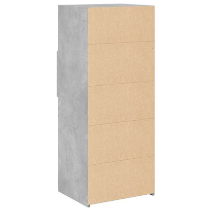 Skříň Highboard Betonově Šedá 50 X 42,5 X 124 Kompozitní Dřevo