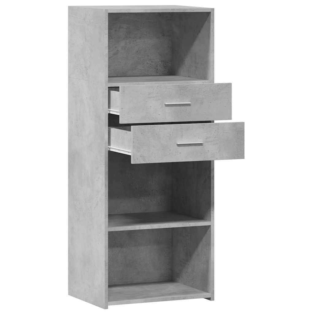 Skříň Highboard Betonově Šedá 50 X 42,5 X 124 Kompozitní Dřevo