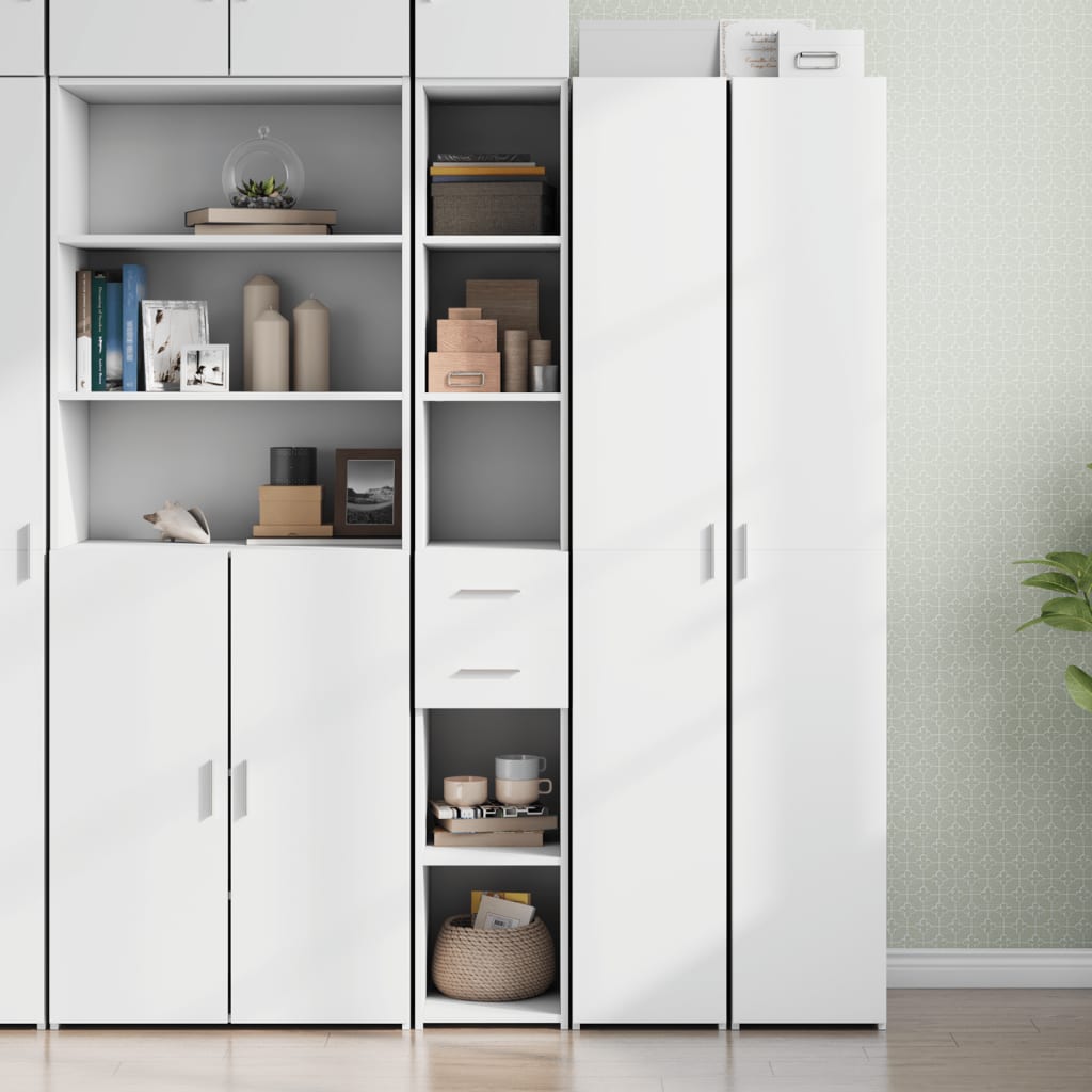 Skříň Highboard Šedá Sonoma 30 X 42,5 X 185 Cm Kompozitní Dřevo