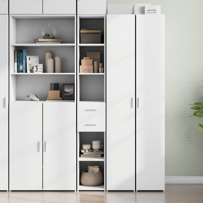 Skříň Highboard Šedá Sonoma 30 X 42,5 X 185 Cm Kompozitní Dřevo