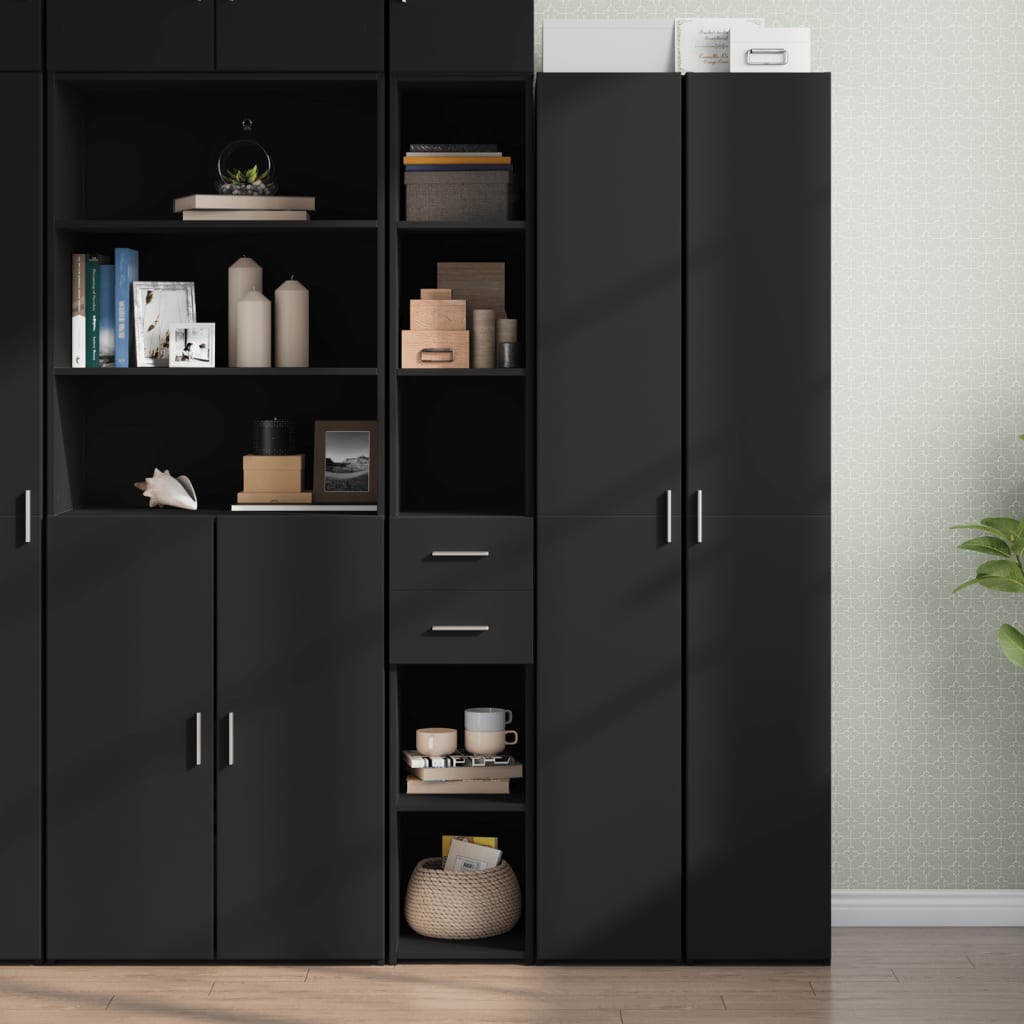 Skříň Highboard Šedá Sonoma 30 X 42,5 X 185 Cm Kompozitní Dřevo
