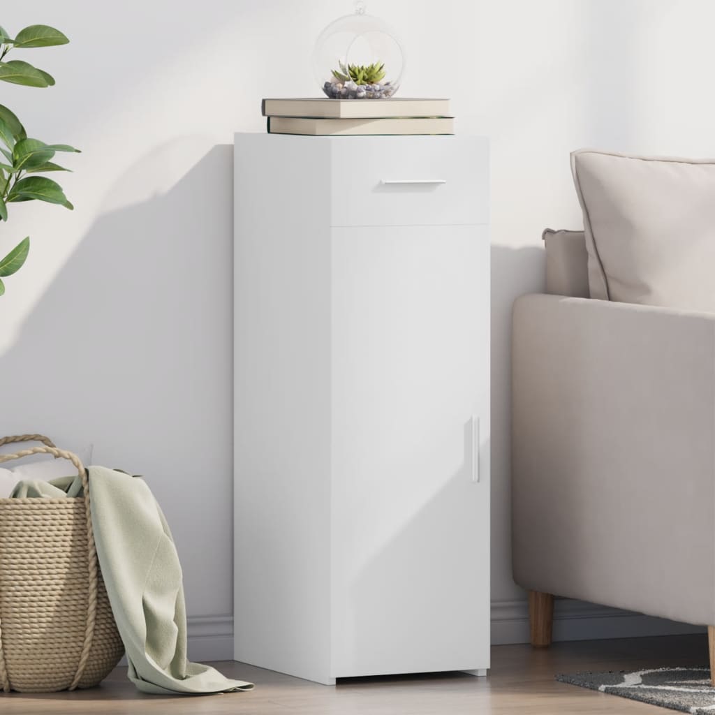 Příborník Černý 30 X 42,5 X 93 Cm Kompozitní Dřevo