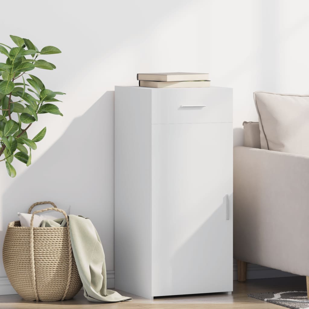 Příborník Betonově Šedý 40 X 42,5 X 93 Cm Kompozitní Dřevo