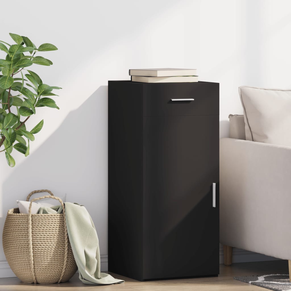 Příborník Betonově Šedý 40 X 42,5 X 93 Cm Kompozitní Dřevo