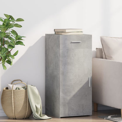 Příborník Betonově Šedý 40 X 42,5 X 93 Cm Kompozitní Dřevo