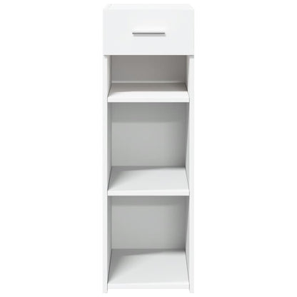 Příborník Bílý 30 X 42,5 X 93 Cm Kompozitní Dřevo