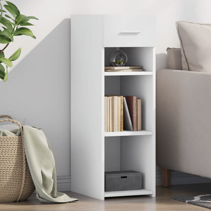 Příborník Bílý 30 X 42,5 X 93 Cm Kompozitní Dřevo