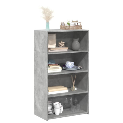 Skříň Highboard Šedá Sonoma 70 X 41 X 124 Cm Kompozitní Dřevo