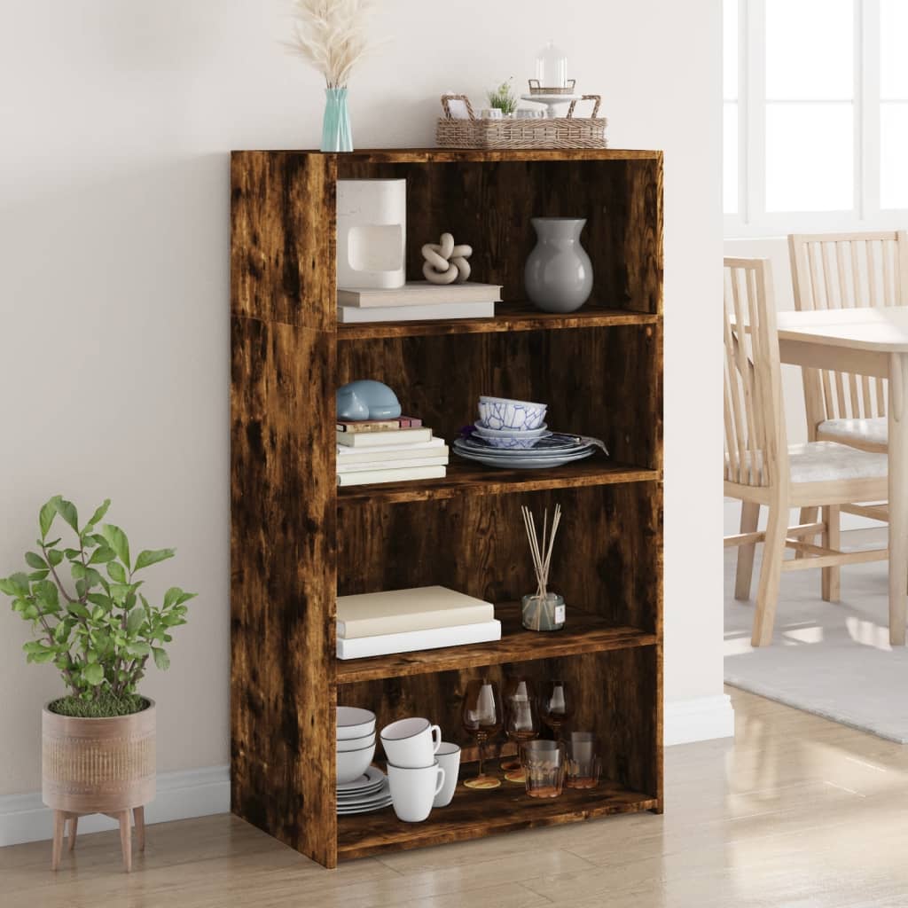 Skříň Highboard Šedá Sonoma 70 X 41 X 124 Cm Kompozitní Dřevo