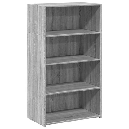 Skříň Highboard Šedá Sonoma 70 X 41 X 124 Cm Kompozitní Dřevo