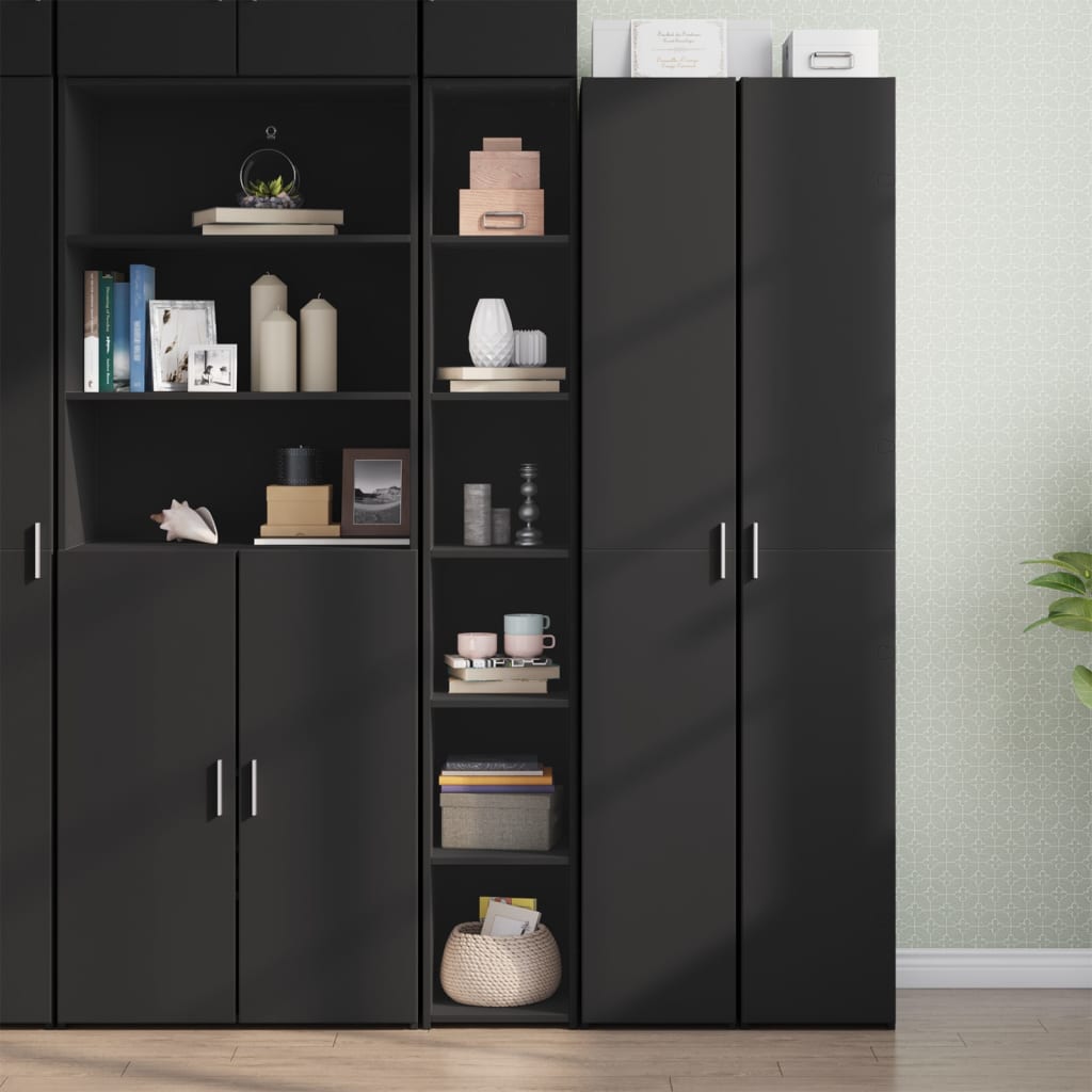 Skříň Highboard Betonově Šedá 30 X 41 X 185 Cm Kompozitní Dřevo