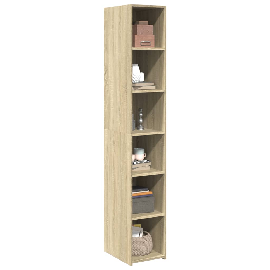 Skříň Highboard Dub Sonoma 30 X 41 X 185 Cm Kompozitní Dřevo
