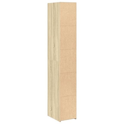 Skříň Highboard Dub Sonoma 30 X 41 X 185 Cm Kompozitní Dřevo