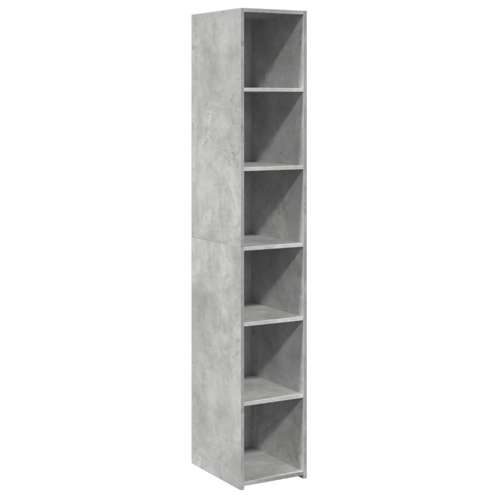 Skříň Highboard Betonově Šedá 30 X 41 X 185 Cm Kompozitní Dřevo