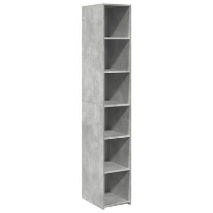 Skříň Highboard Betonově Šedá 30 X 41 X 185 Cm Kompozitní Dřevo