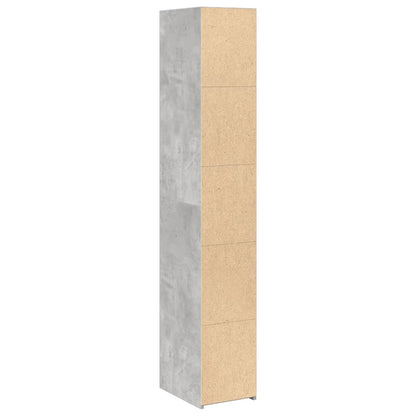 Skříň Highboard Betonově Šedá 30 X 41 X 185 Cm Kompozitní Dřevo